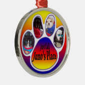 Gerade Anruf Junos Platz-Baum-Verzierung Silbernes Ornament (Rechts)