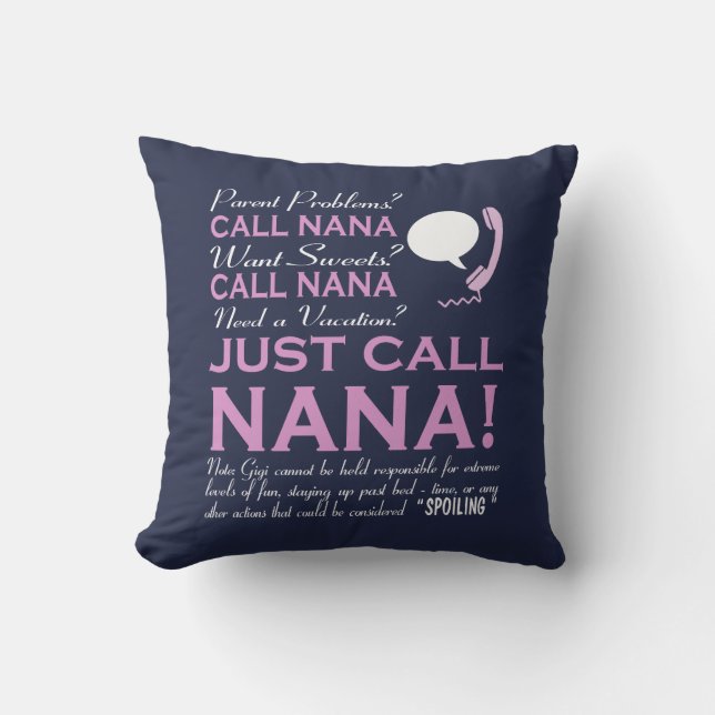 GERADE ANRUF NANA! KISSEN (Vorderseite)