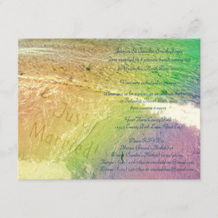 Gerade auf dem Meer geheiratet Einladung