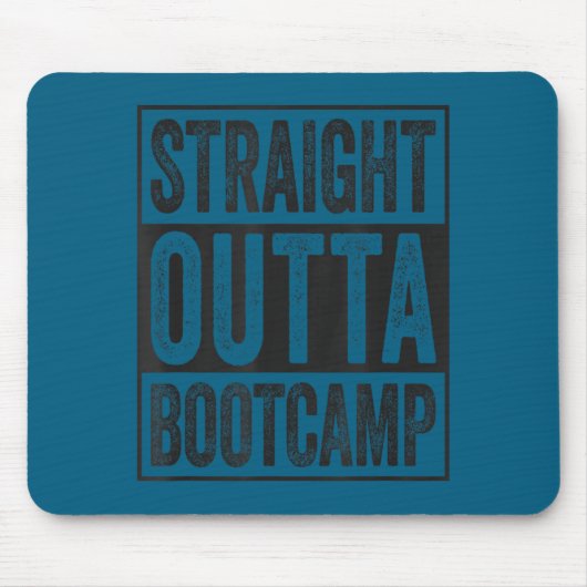 Gerade aus dem Bootcamp Soldat Grundausbildung Mousepad (Vorne)