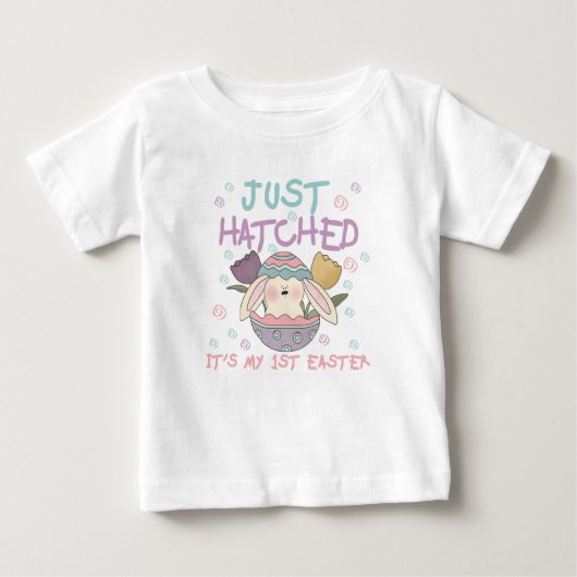 Gerade ausgebrütetes 1. Ostern-T-Shirt Baby T-shirt (Vorderseite)