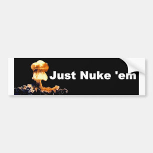 Gerade Autoaufkleber Kernwaffe-EM