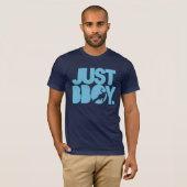 gerade bboy - Blau T-Shirt (Vorne ganz)