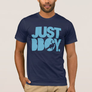 gerade bboy - Blau T-Shirt
