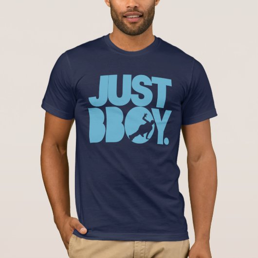 gerade bboy - Blau T-Shirt (Vorderseite)