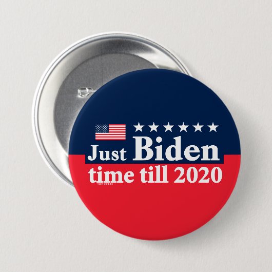 Gerade Biden Zeit Button (Vorne & Hinten)