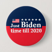 Gerade Biden Zeit Button (Vorderseite)