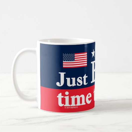 Gerade Biden Zeit Kaffeetasse (Links)