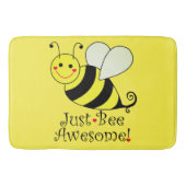Gerade Bienen-fantastische gelbe Hummel-Biene Badematte (Vorderseite)