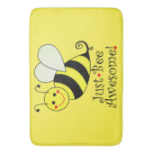 Gerade Bienen-fantastische gelbe Hummel-Biene Badematte (Vorderseite Vertikal)