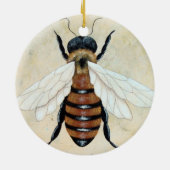 Gerade Bienen-Verzierung Keramik Ornament (Hinten)