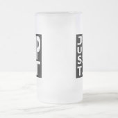 Gerade BIP es Mattglas Bierglas (Mittel)