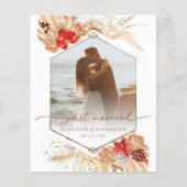 gerade | Boho Wedding Foto Ankündigung (Vorderseite)