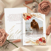 gerade | Boho Wedding Foto Ankündigung