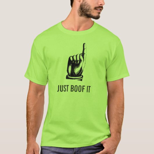 GERADE BOOF ES (GRÜN) T-Shirt (Vorderseite)