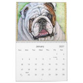 Gerade Bulldoggen Kalender (Jan 2027)