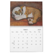 Gerade Bulldoggen Kalender (Mär 2027)