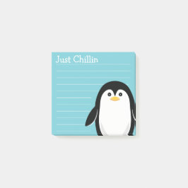 Gerade Chillin Baby-Pinguin Post-it Klebezettel