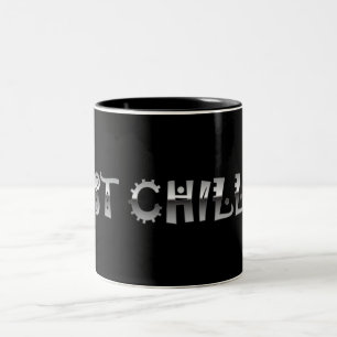 Gerade Chillin coole silberne Metallart Zweifarbige Tasse