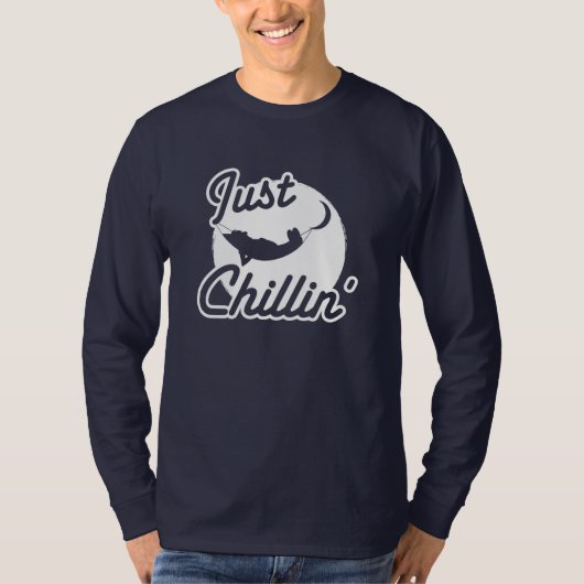 Gerade Chillin der langen der T - Shirt (Vorderseite)