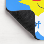Gerade Chillin Sun mit Sonnenbrille Mousepad (Ecke)
