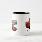Gerade Cruisin frisiertes Auto Zweifarbige Tasse (Mittel)