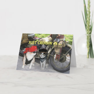 Gerade Cruisin im lustigen Geburtstag Karte