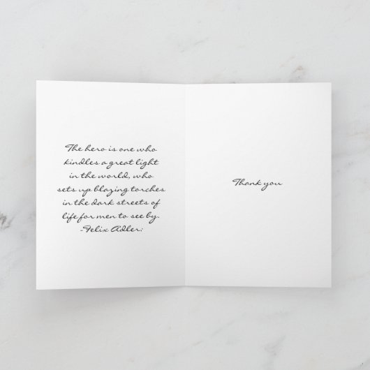 Gerade dankt ein Special ....... Dankeskarte (Innenseite)