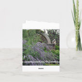 Gerade, denkend an Sie Karte (Rückseite)