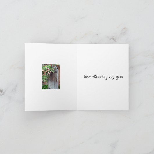 Gerade, denkend an Sie Karte (Innenseite)