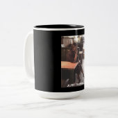 Gerade denkende Tasse 15oz (Vorderseite Links)