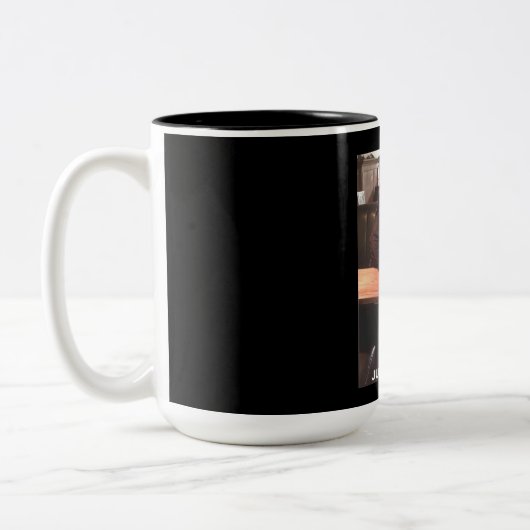Gerade denkende Tasse 15oz (Links)