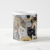 Gerade der Bart der Katze Jumbo-Tasse (Vorderseite)