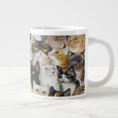 Gerade der Bart der Katze Jumbo-Tasse (Rechts)
