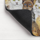 Gerade der Bart der Katze Mousepad (Ecke)