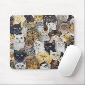 Gerade der Bart der Katze Mousepad (Mit Mouse)