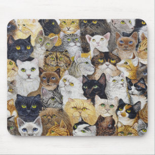 Gerade der Bart der Katze Mousepad