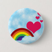 Gerade der Regenbogen Button (Vorderseite)