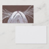 GERADE DIE KATZEN-BÄRTE 2 VISITENKARTE (Vorne/Hinten)