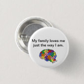 "Gerade die Weise bin ich" Knopf Button (Vorne & Hinten)