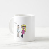 Gerade die Weise sind Sie Kaffeetasse (Vorderseite Links)