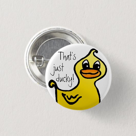 Gerade Ducky! Button (Vorne & Hinten)