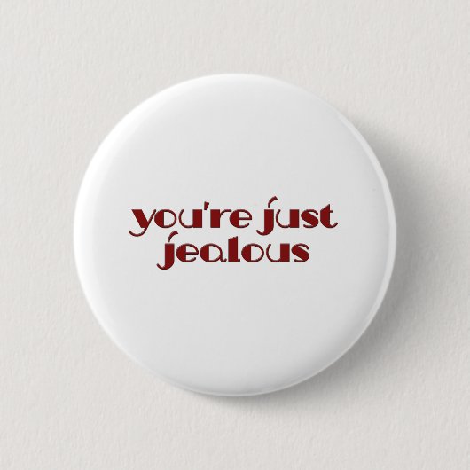 Gerade eifersüchtiger Knopf Button (Vorderseite)