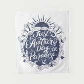 Gerade ein anderer Tag im Paradies Wandteppich (Vorderseite)