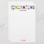 Gerade ein Anmerkungs-Briefpapier Briefpapier (Vorne/Hinten)