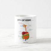 Gerade ein Darm-Gefühl… (Verdauungssystem-Spaß) Kaffeetasse (Mittel)
