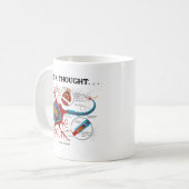 Gerade ein Gedanke… (Neuron/Synapse) Kaffeetasse (Vorderseite Links)