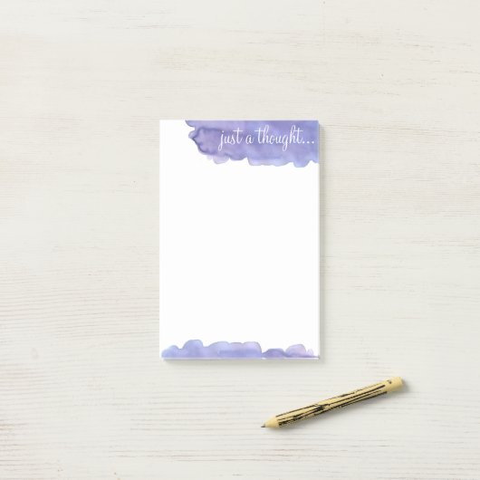 Gerade ein Gedanke Post-it Klebezettel (Auf Schreibtisch)