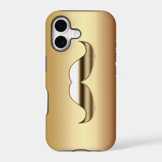 Gerade ein Goldschnurrbart iPhone 5 Fall