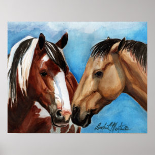 Gerade ein Kuss-Druck auf Leinwand Poster